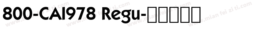 800-CAI978 Regu字体转换